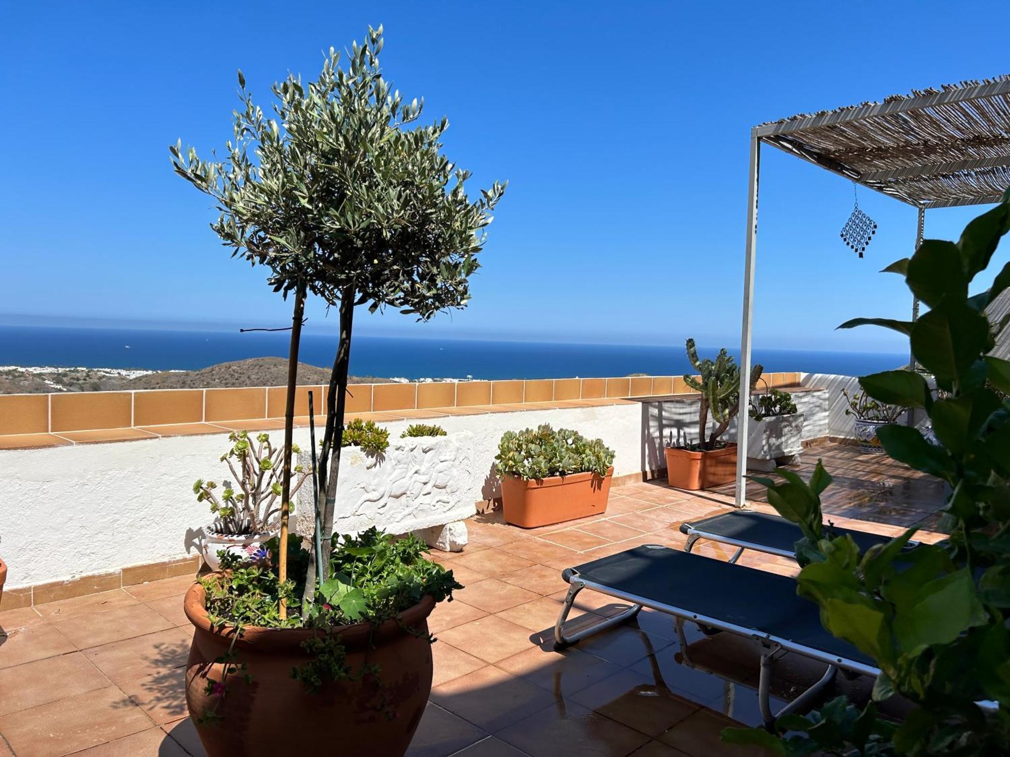 Apartment With A Great Terrace, Sea And Land Views Mojácar Zewnętrze zdjęcie