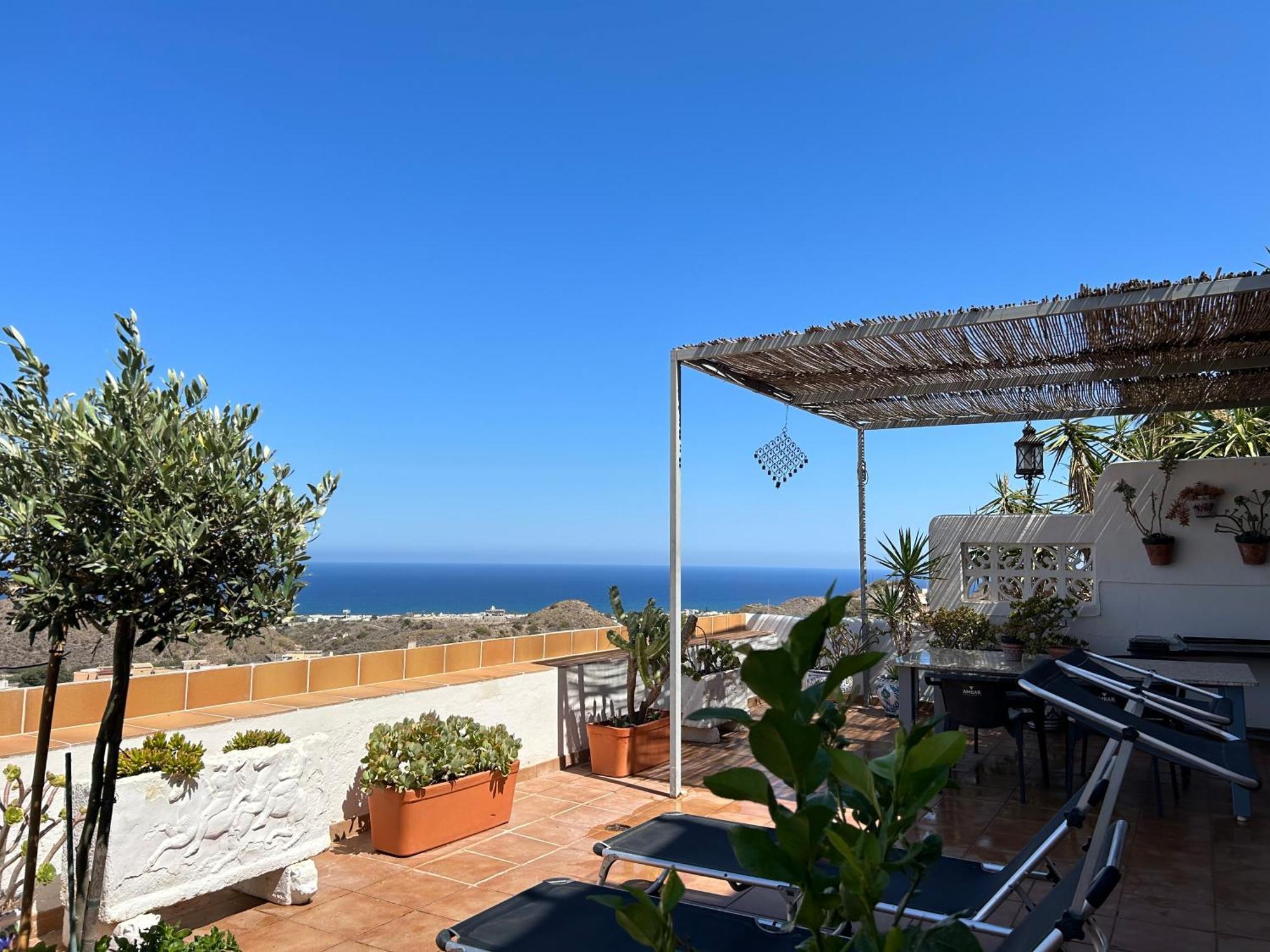 Apartment With A Great Terrace, Sea And Land Views Mojácar Zewnętrze zdjęcie